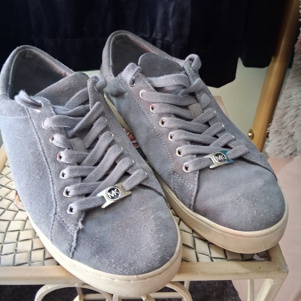 Michael Kors Blue Suede Sneakers